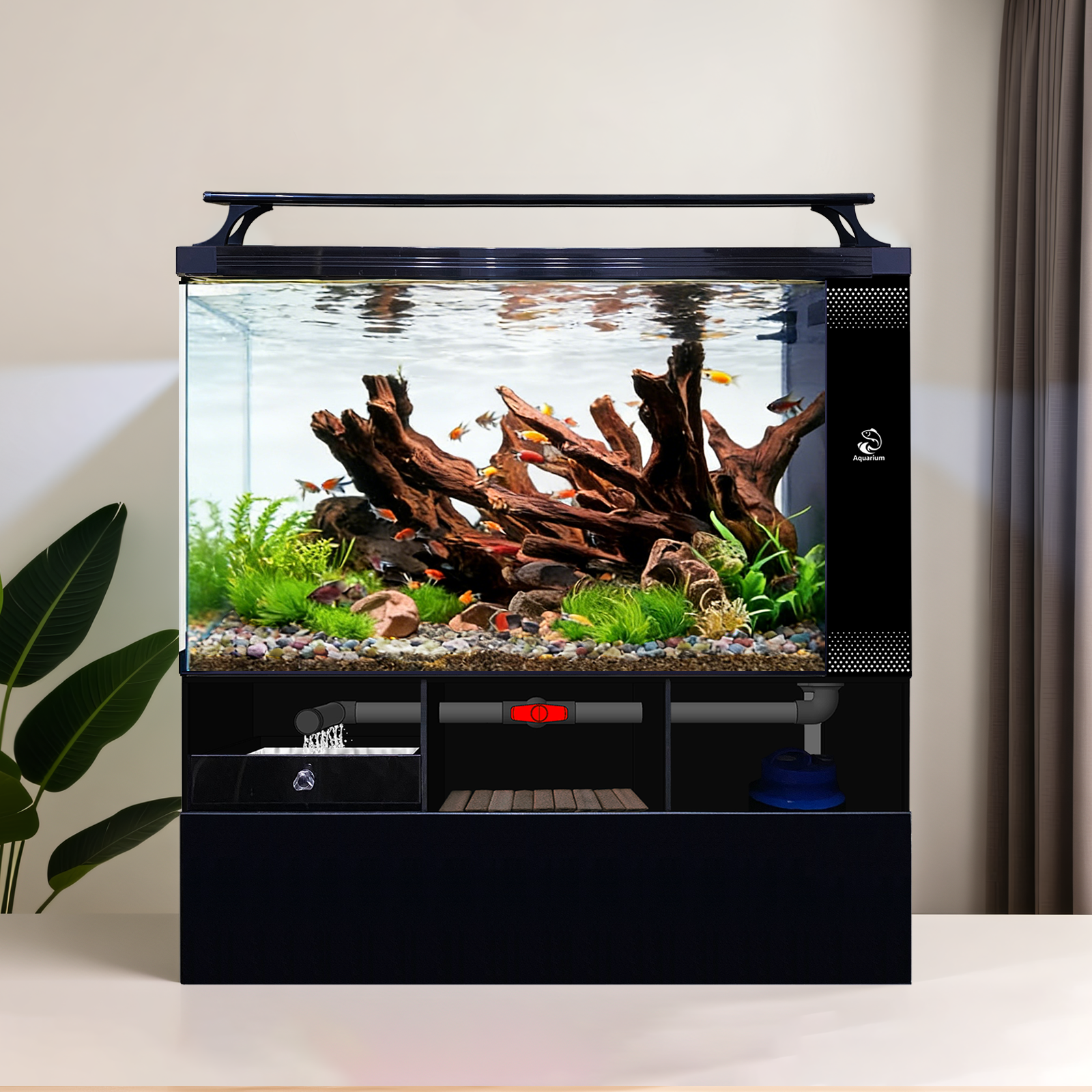 All-in-One Acrylic Sump Filter Aquarium